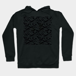 Halloween Bats - Black & White Hoodie